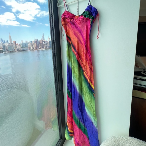 Dallas Dress by Mirae in Multi-Stripe - Picture 3 of 7